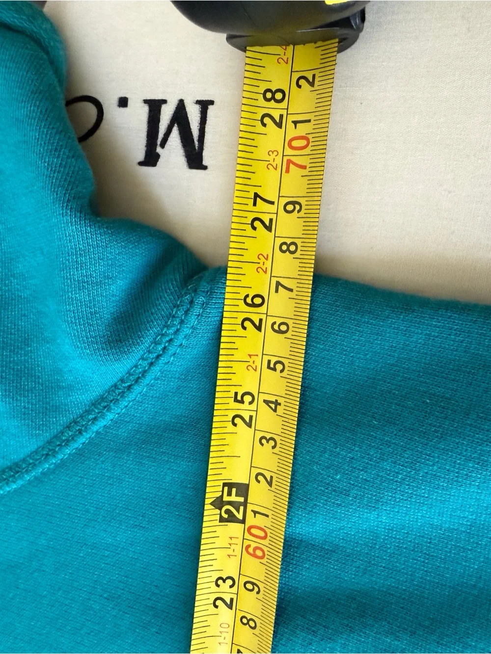 American Eagle Teal Embroidered Logo Short-Sleeve Hoodie